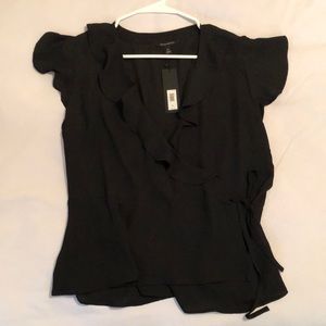 Black wrap top